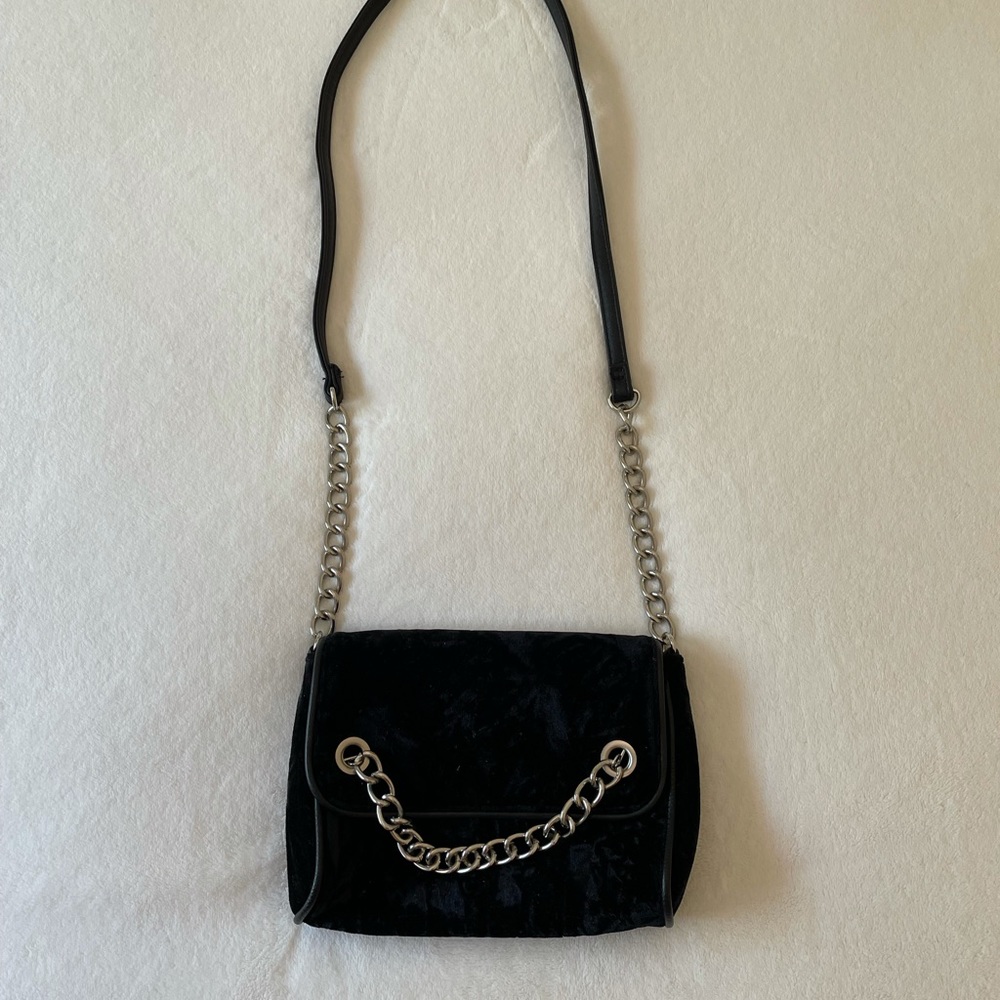 Madden Girl Crossbody Velvet Shoulder Purse